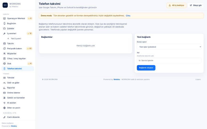 Telefon takvimi aboneliği